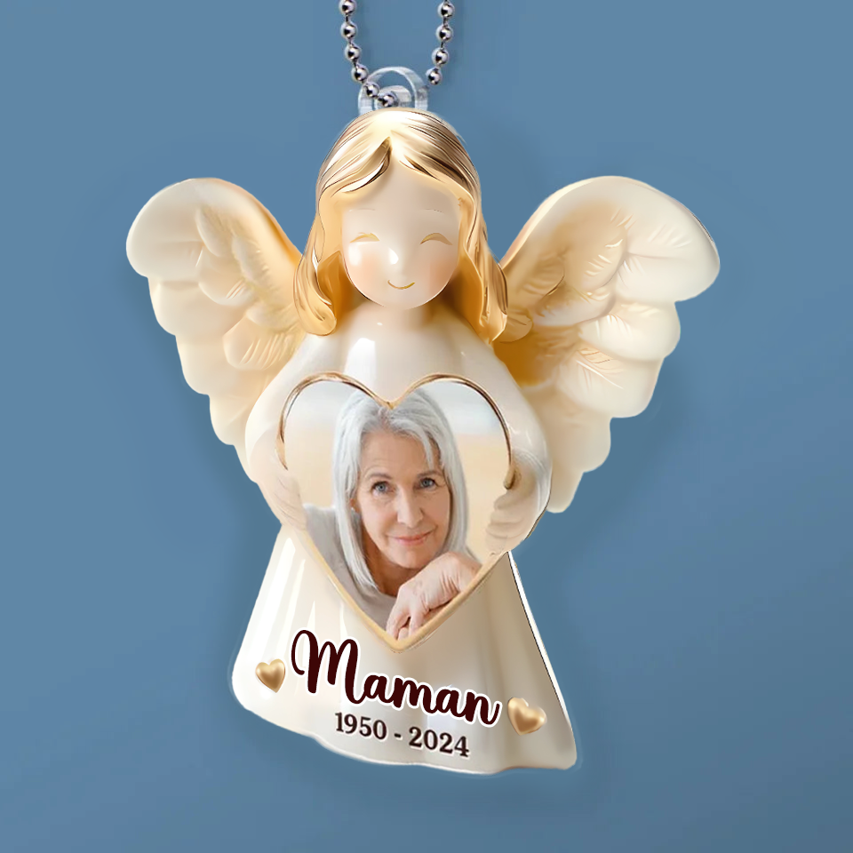 Pendentif personnalisé avec photo – Ange