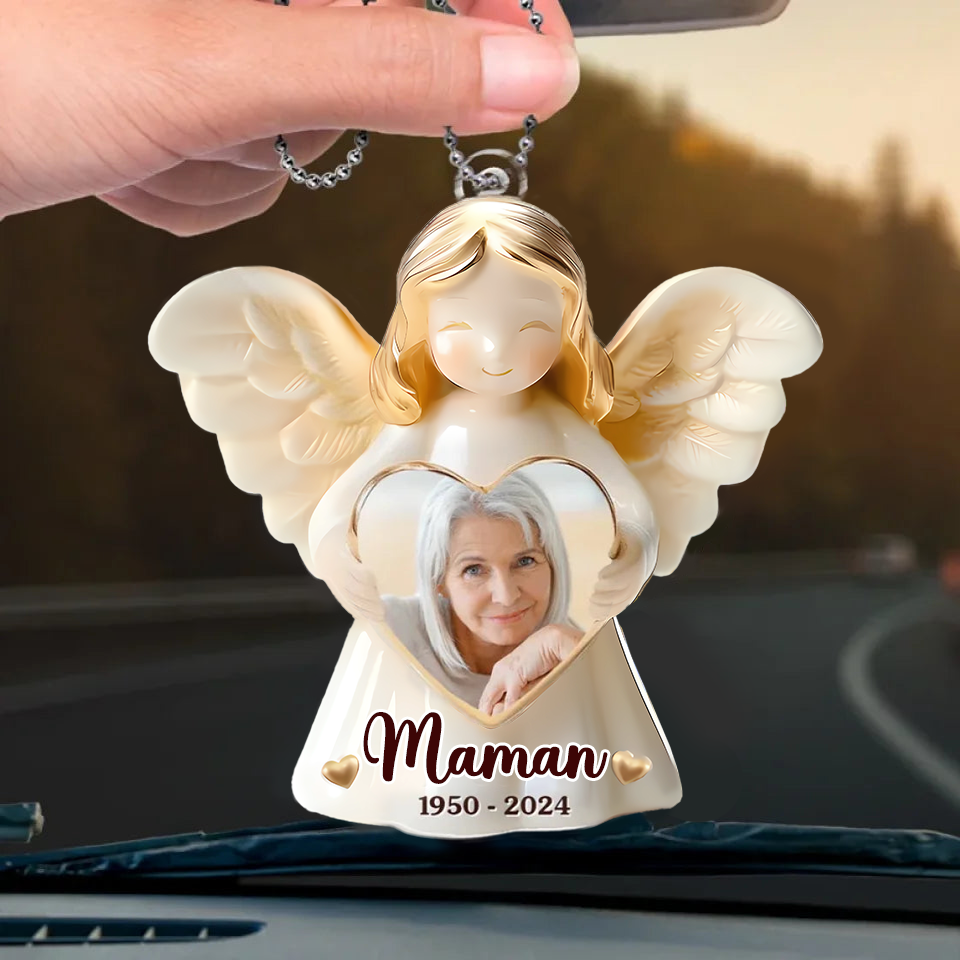 Pendentif personnalisé avec photo – Ange