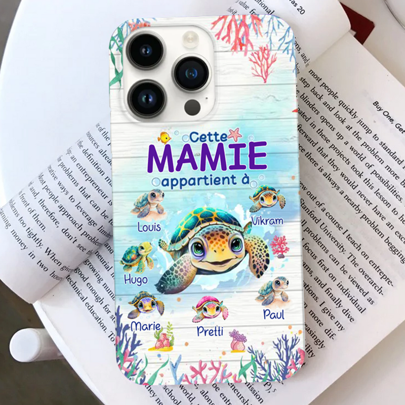 Tortues-Etui Téléphone personnalisé pour iPhone et Samsung
