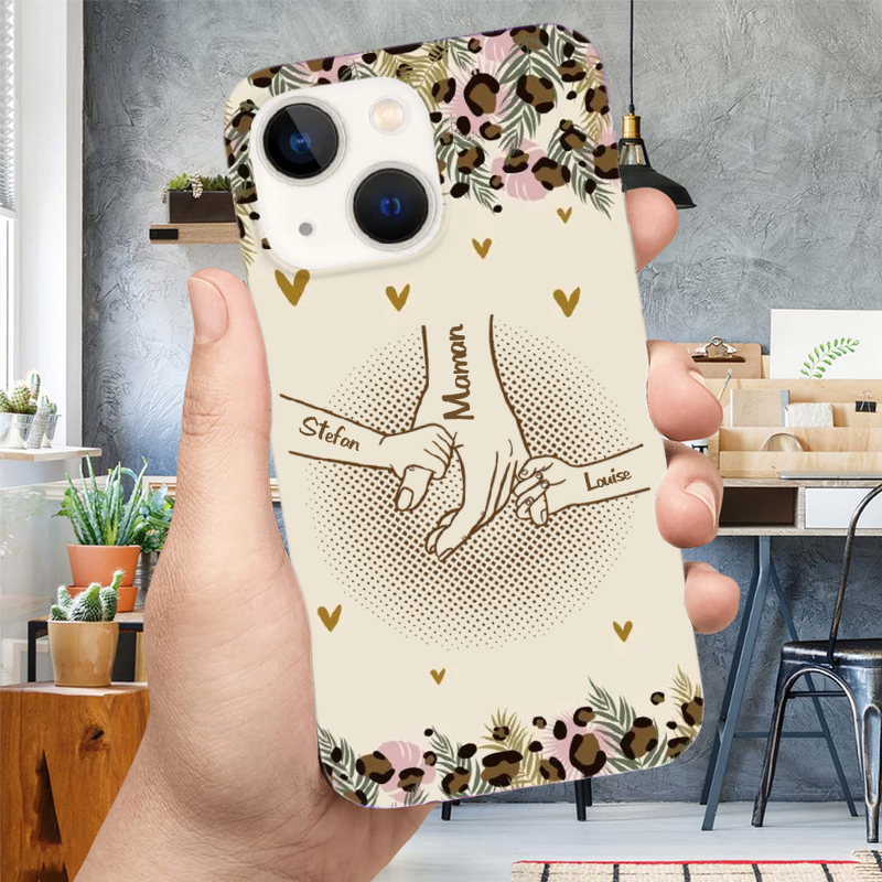 Main dans la main Etui en silicone pour Iphone et Samsung