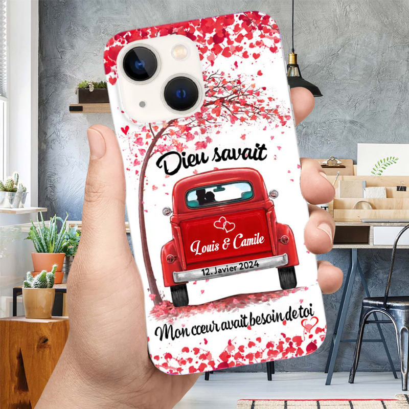 Mon coeur avait besoin de toi-Etui personnalisé pour iPhone et Samsung