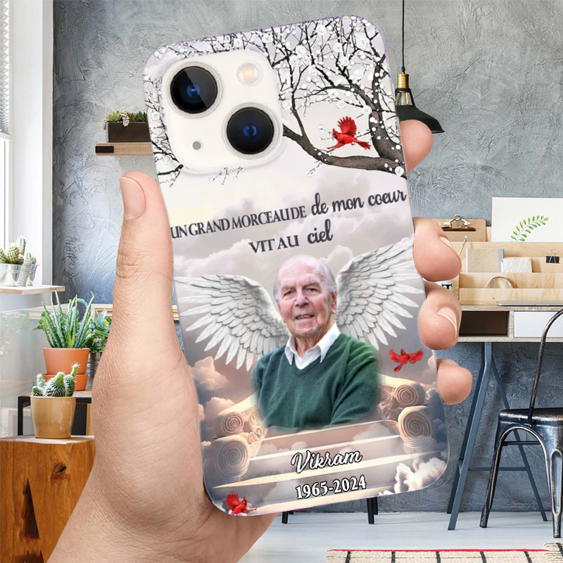 Ailes d'ange-Etui téléphone personnalisé pour iPhone et Samsung