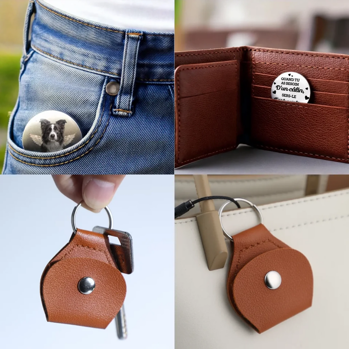 Ailes d’ange – Mini-câlin de poche avec photo, cadeau de deuil