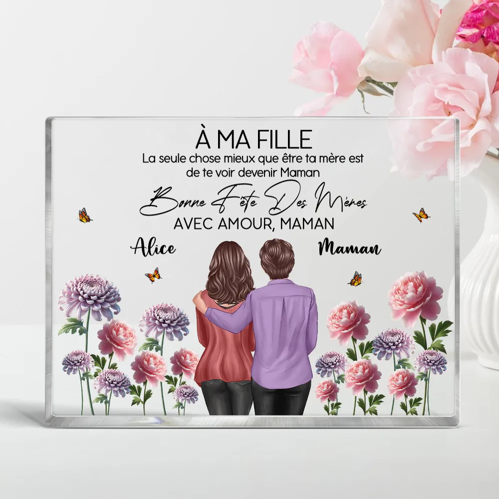 Panneau en acrylique personnalisé pour fille et belle-fille
