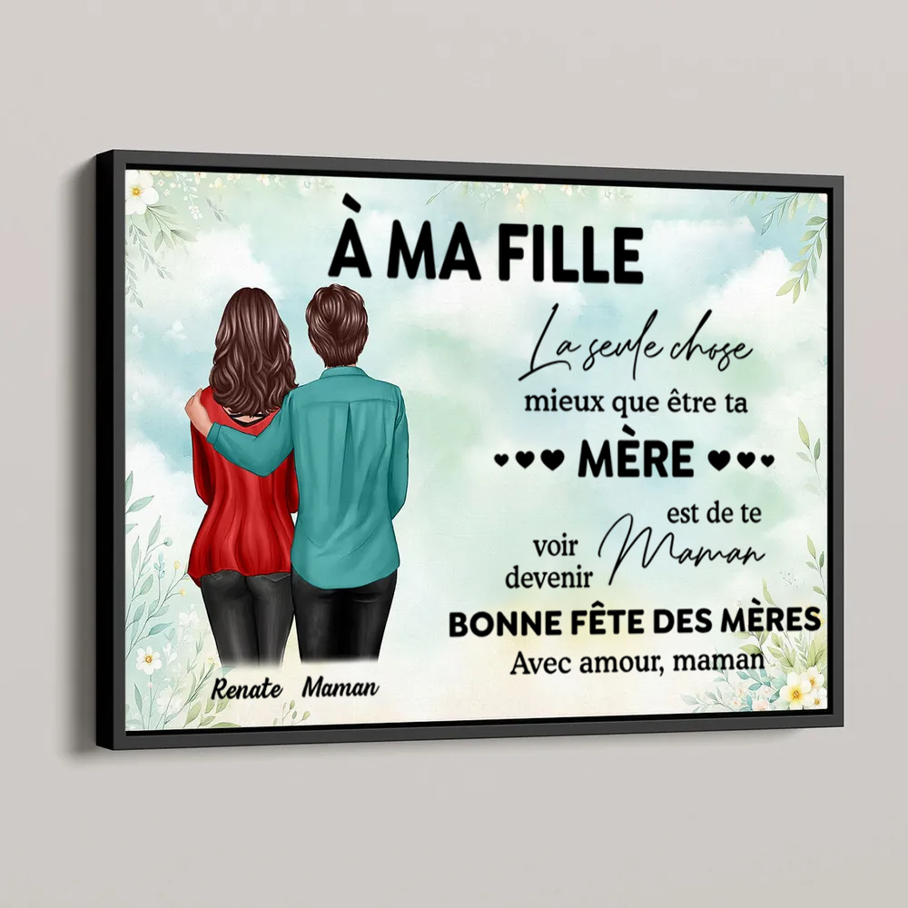 À ma fille / belle-fille – Affiche murale personnalisée