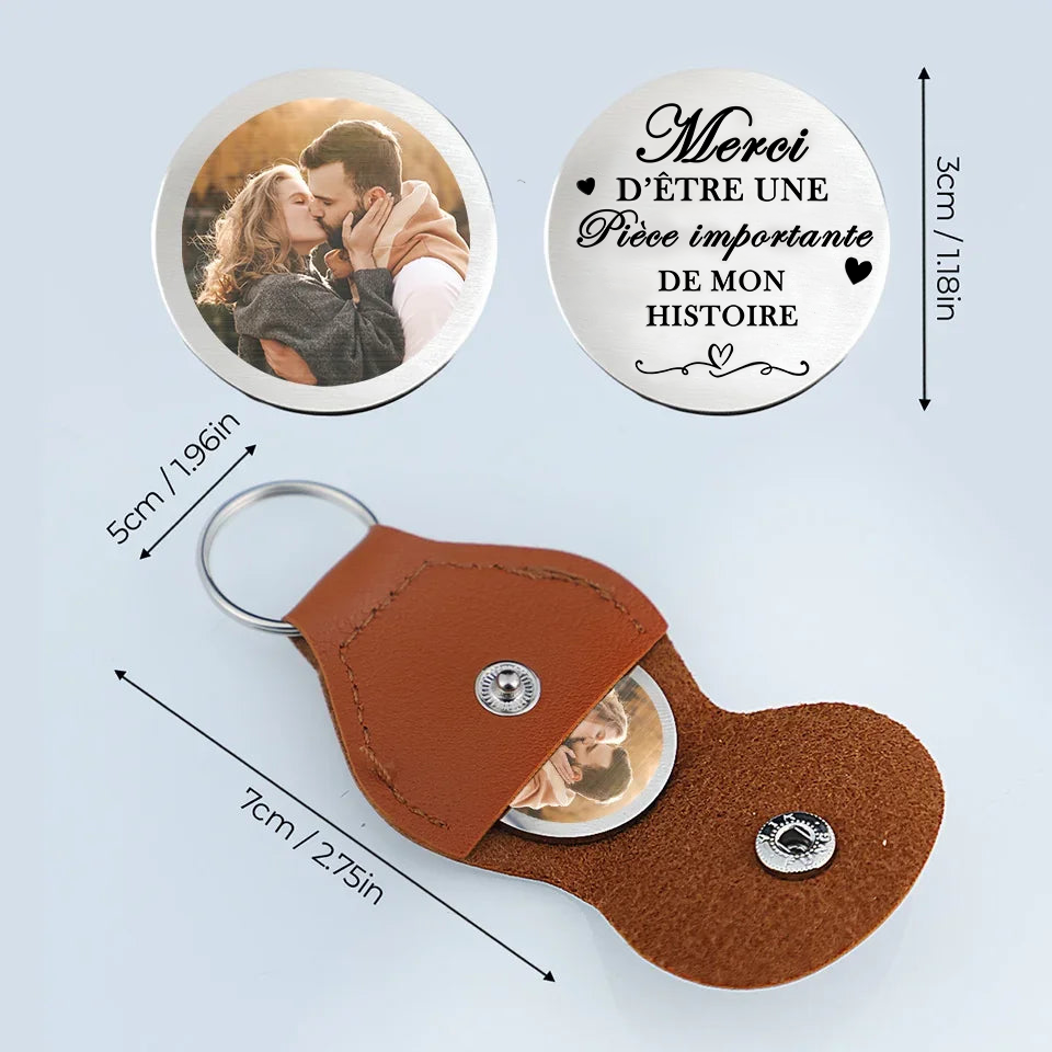 Câlin de poche avec photo – Cadeau pour couple amoureux