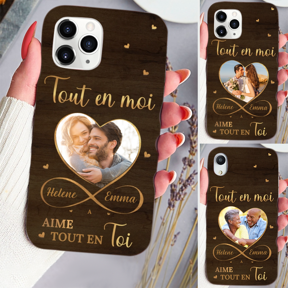 Coque de téléphone personnalisée pour iPhone et Samsung – Cadeau pour l'amour