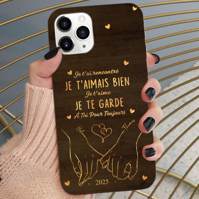 Je t’aime – Coque de téléphone personnalisée pour iPhone et Samsung
