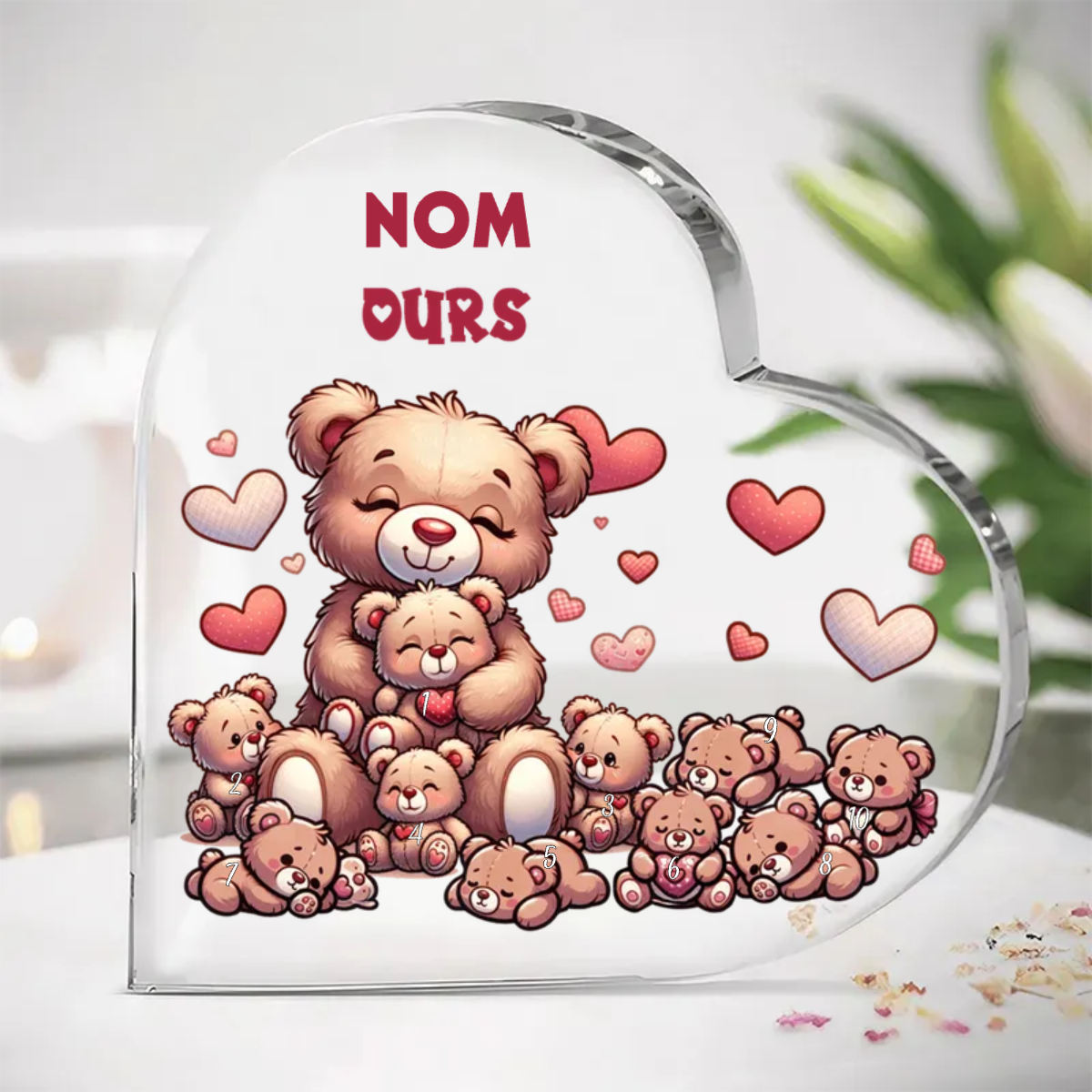 Plaque Acrylique Ours