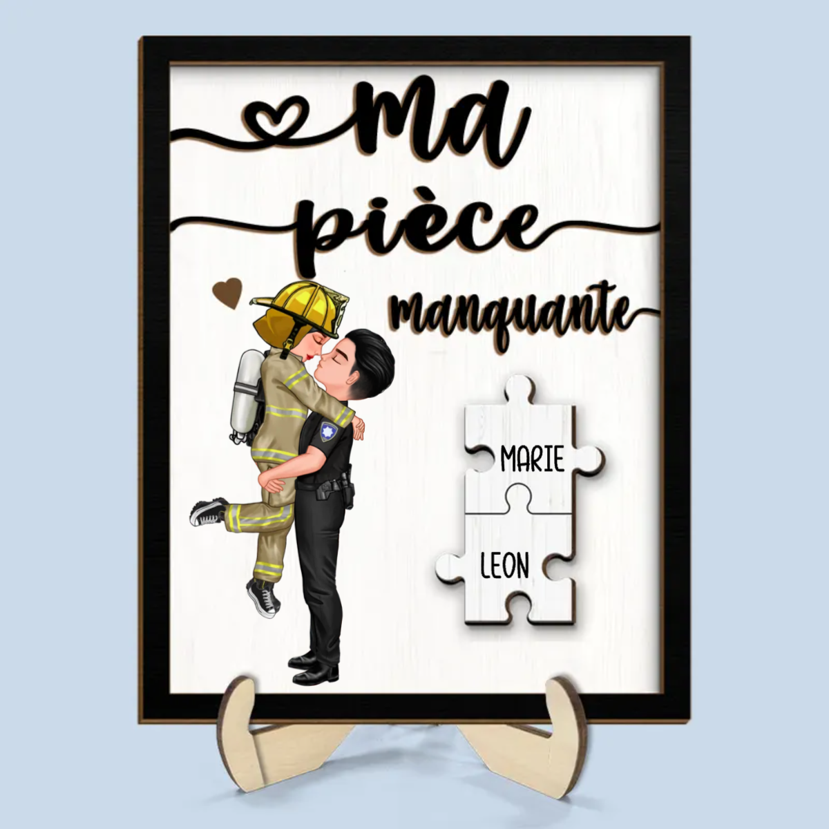 Plaque en bois personnalisée-Ma pièce manquante