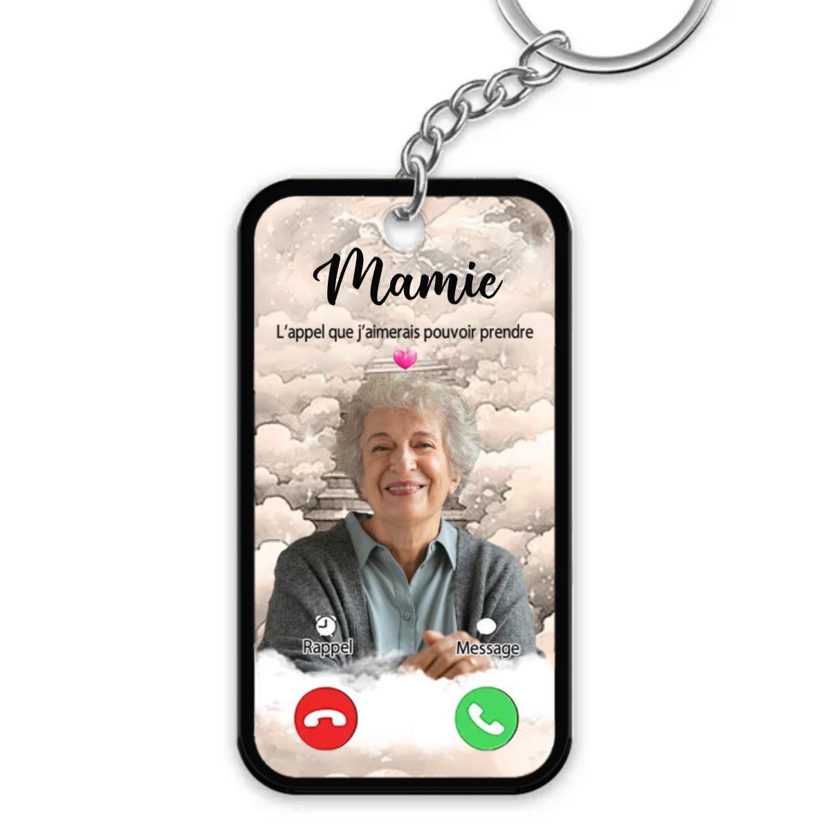 Porte-clés Acrylique Téléphone - Cadeaux de Deuil