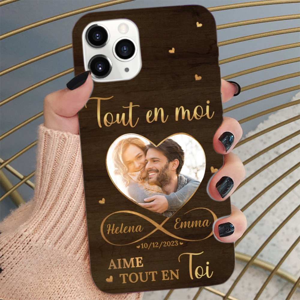 Coque de téléphone personnalisée pour iPhone et Samsung – Cadeau pour l'amour