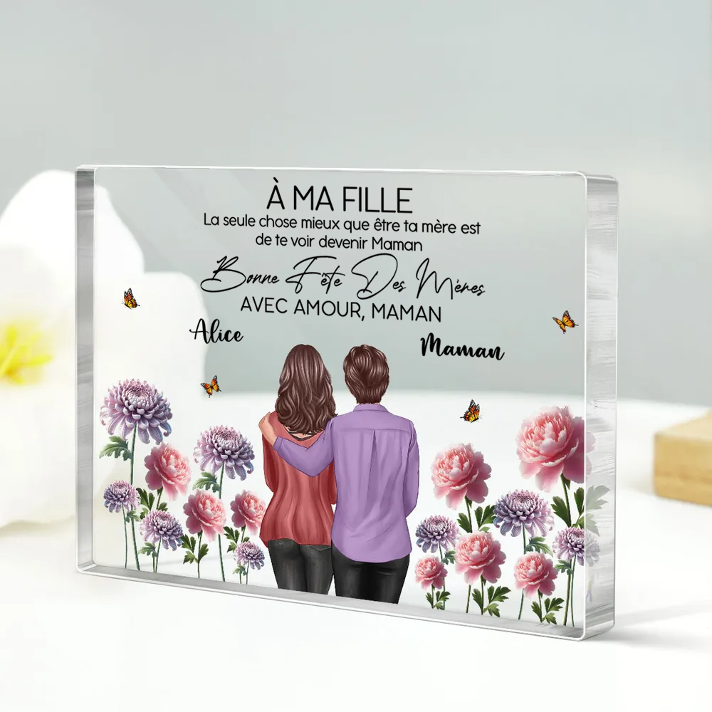 Panneau en acrylique personnalisé pour fille et belle-fille