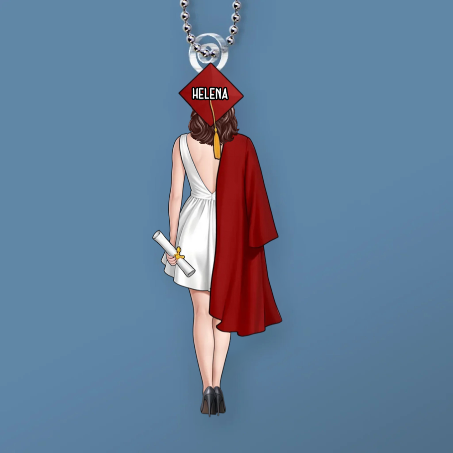 Pendentif de rétroviseur personnalisé pour la remise de diplôme