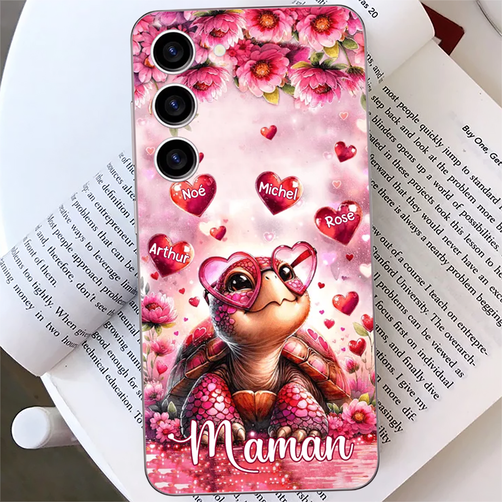 Tortue-étui de téléphone personnalisé pour iPhone et Samsung