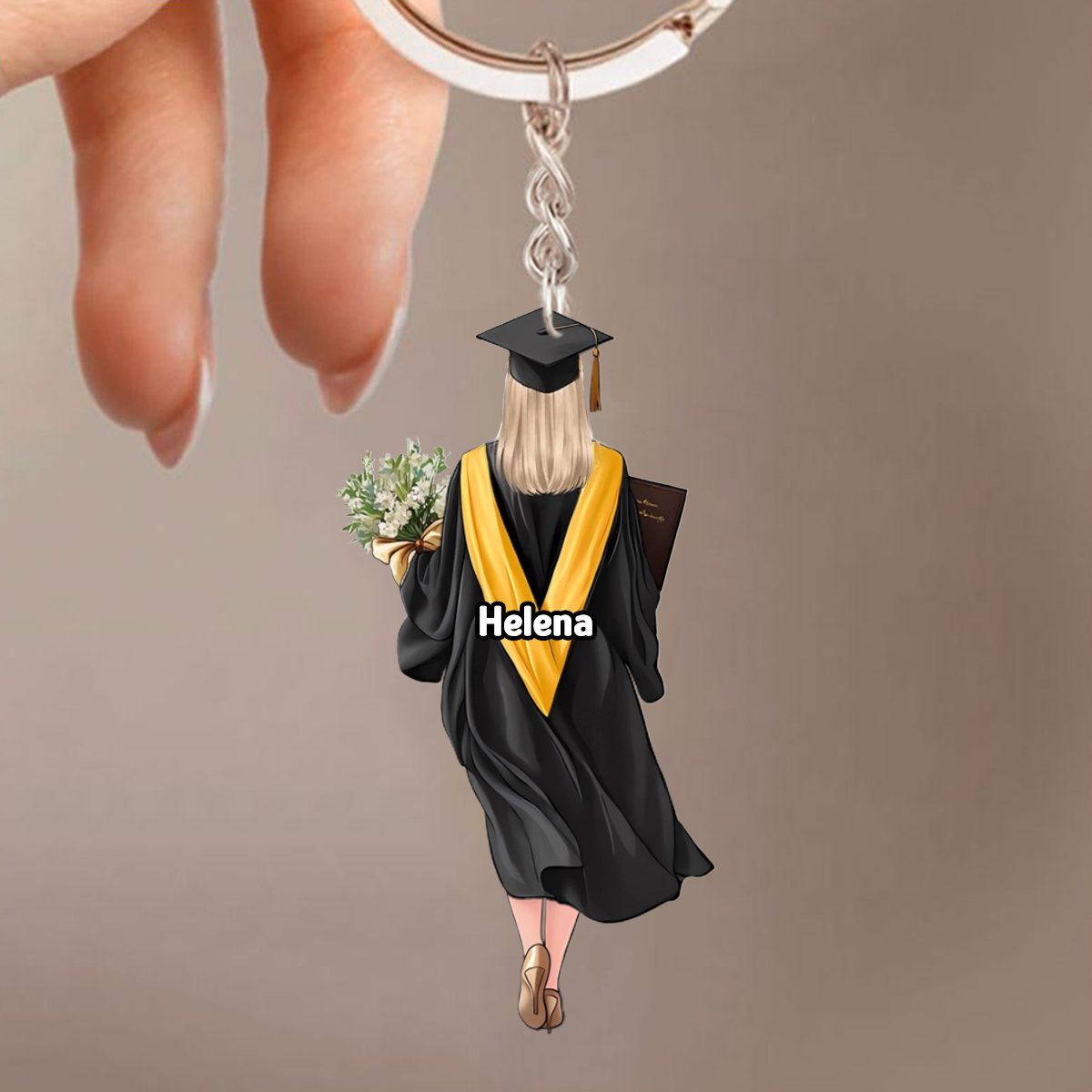 Porte-clés personnalisé en acrylique – Remise de diplôme