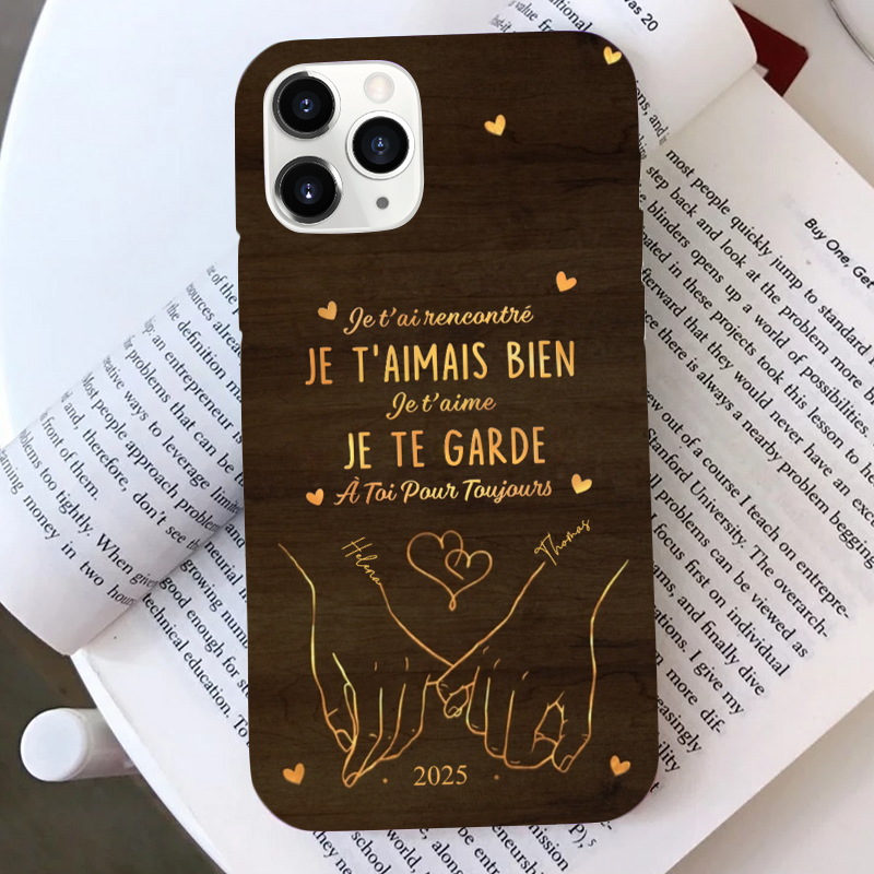 Je t’aime – Coque de téléphone personnalisée pour iPhone et Samsung