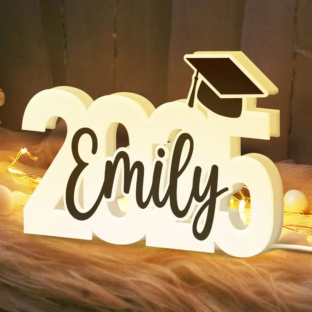 Boîte lumineuse de fin d'études – Promotion 2025