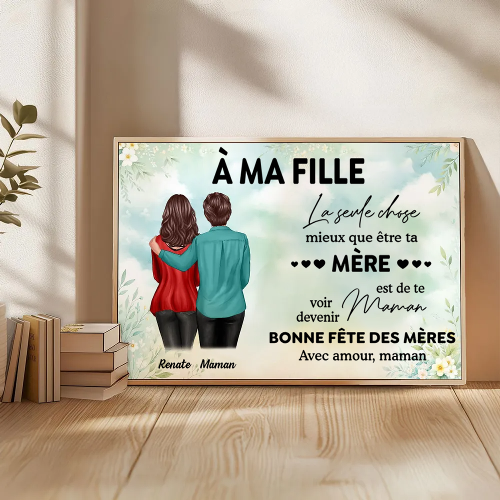 À ma fille / belle-fille – Affiche murale personnalisée