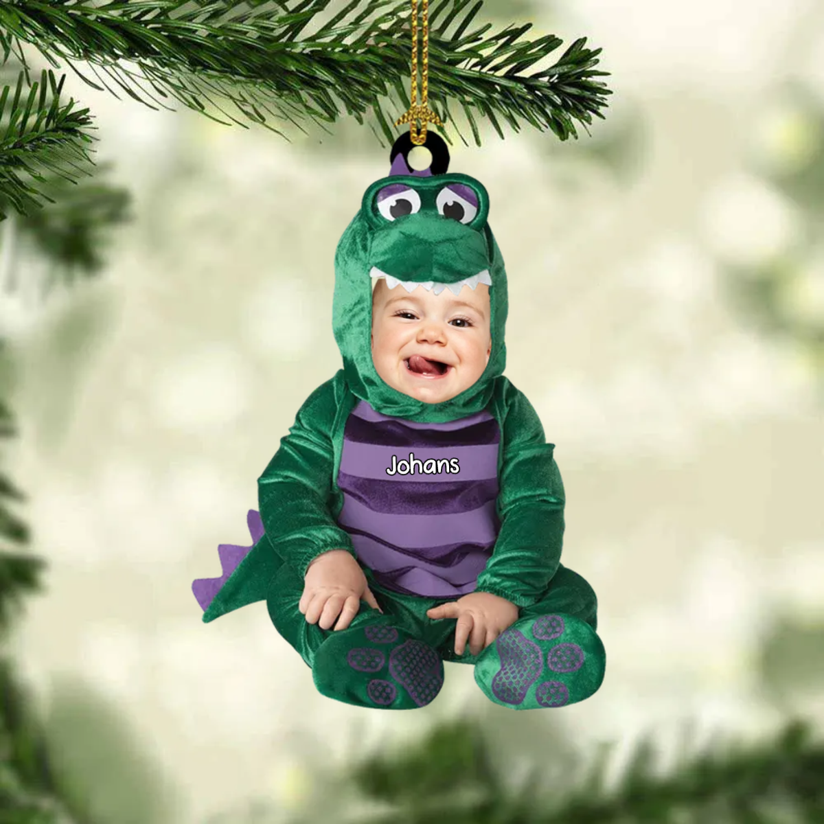 Bébé Photo Costumes Décorations de Noël avec nom