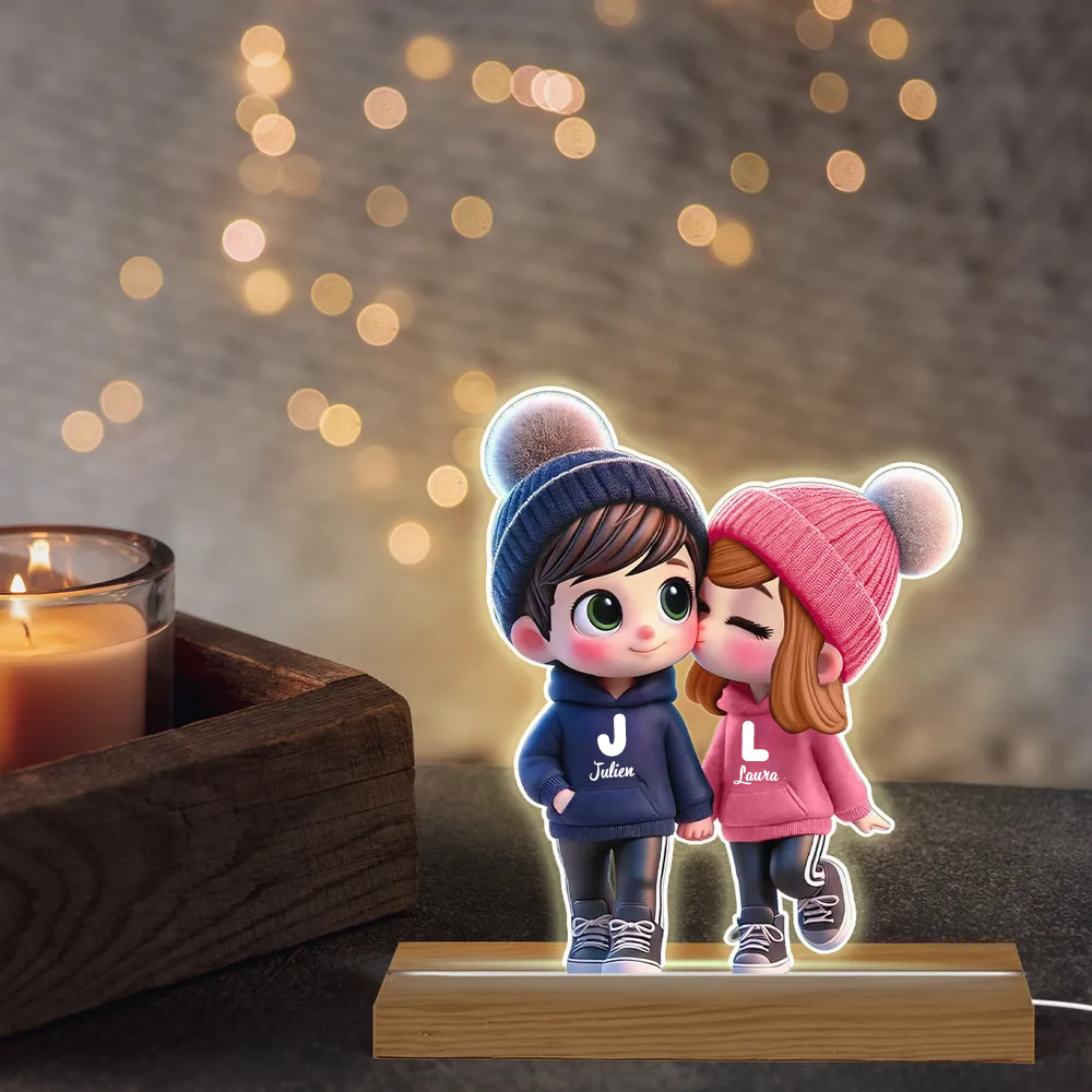 Veilleuse personnalisée avec couple