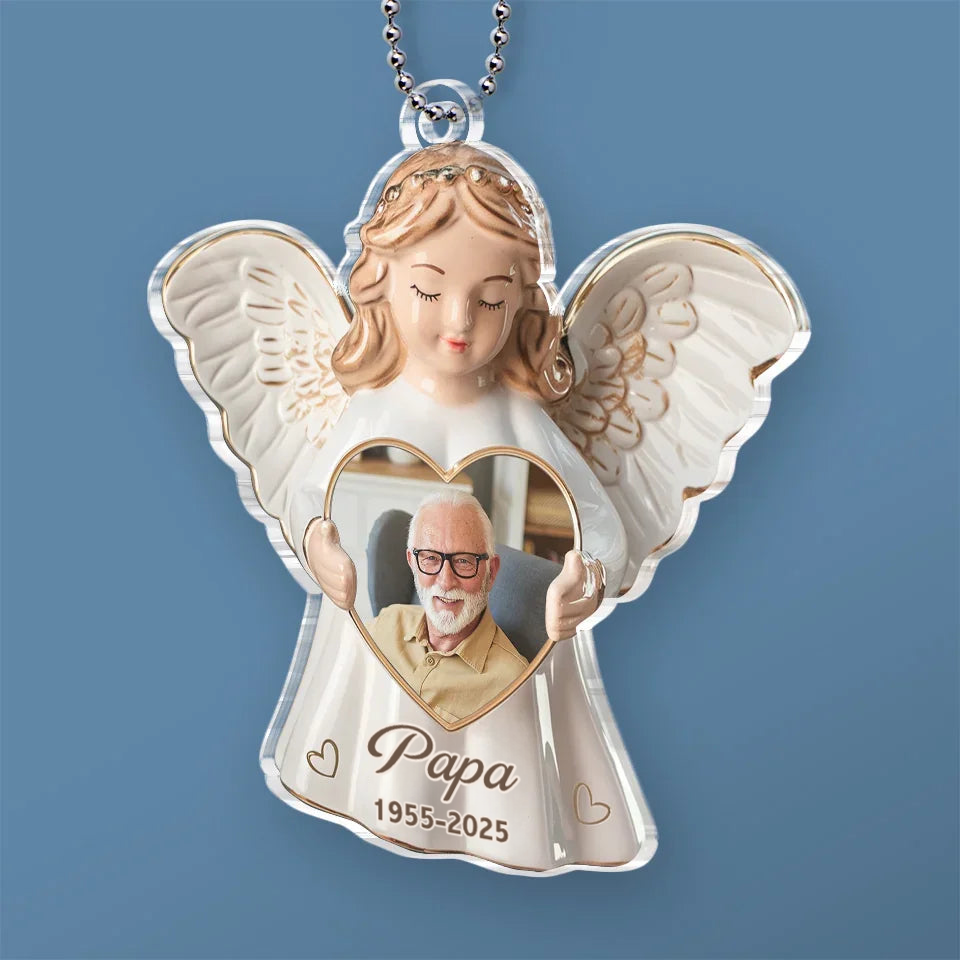Pendentif personnalisé avec photo – Ange du souvenir