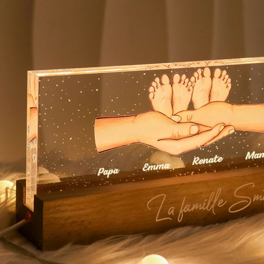 Veilleuse personnalisée – Parents et enfants