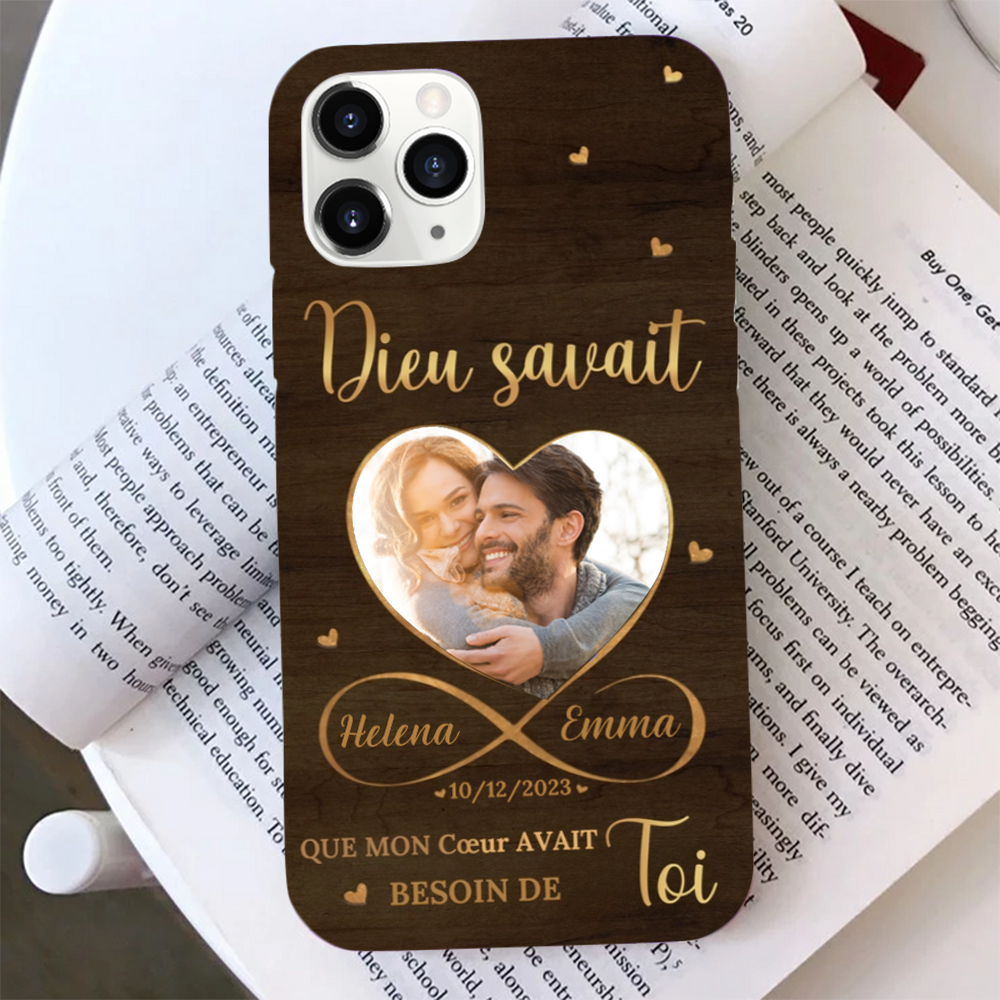 Coque de téléphone personnalisée pour iPhone et Samsung – Cadeau pour l'amour