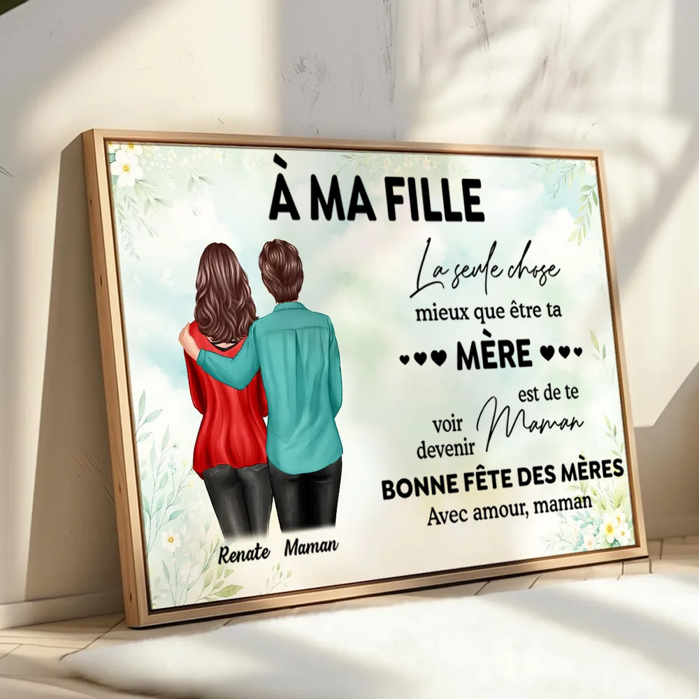 À ma fille / belle-fille – Affiche murale personnalisée