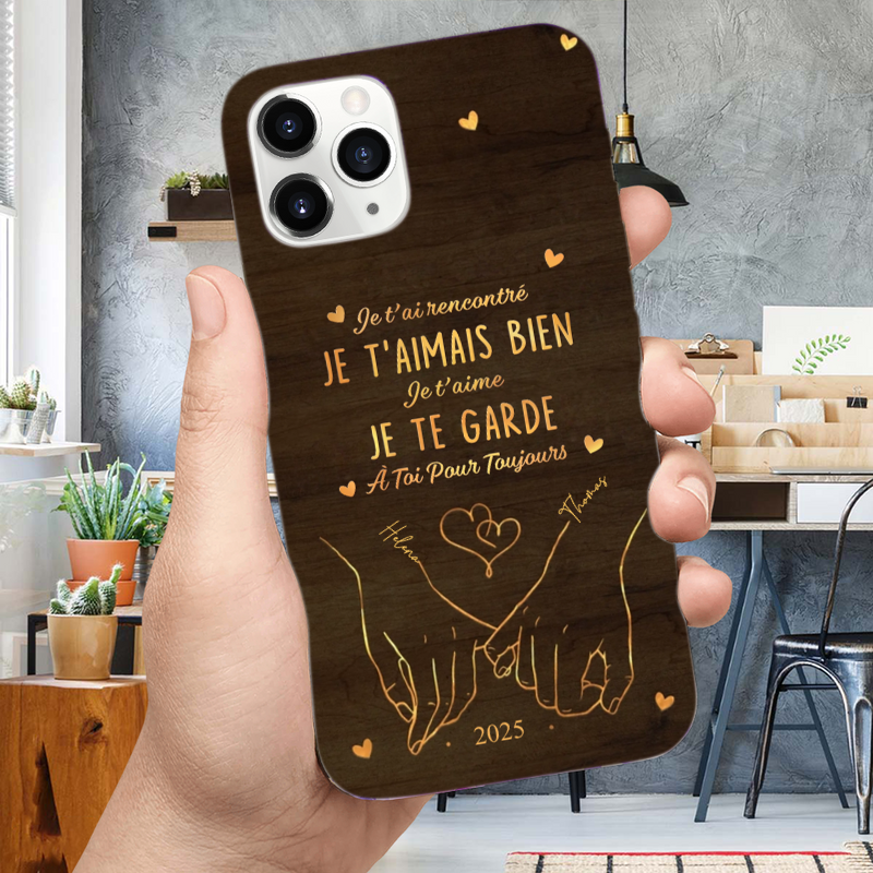 Je t’aime – Coque de téléphone personnalisée pour iPhone et Samsung