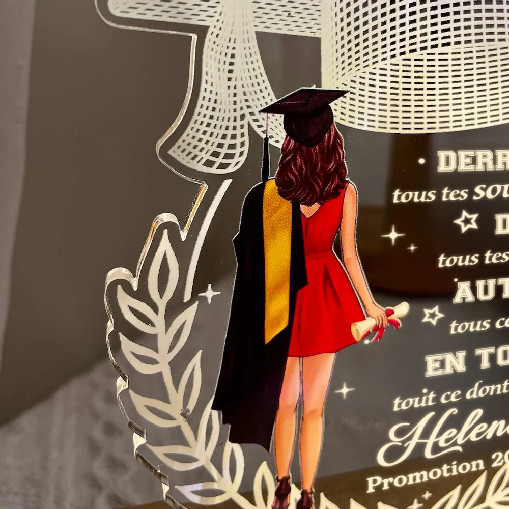 Veilleuse LED personnalisée pour la remise de diplôme