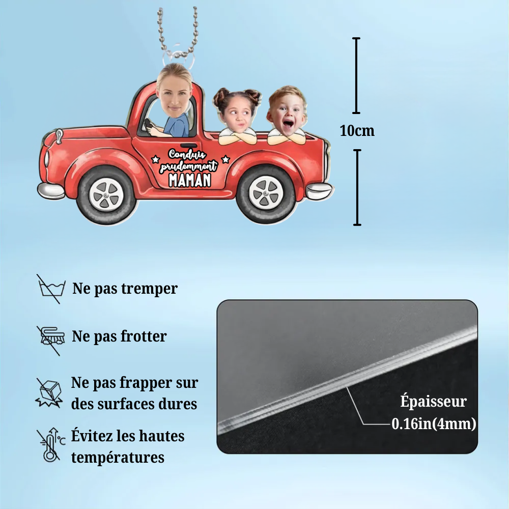 Camion – Pendentif personnalisé avec photos