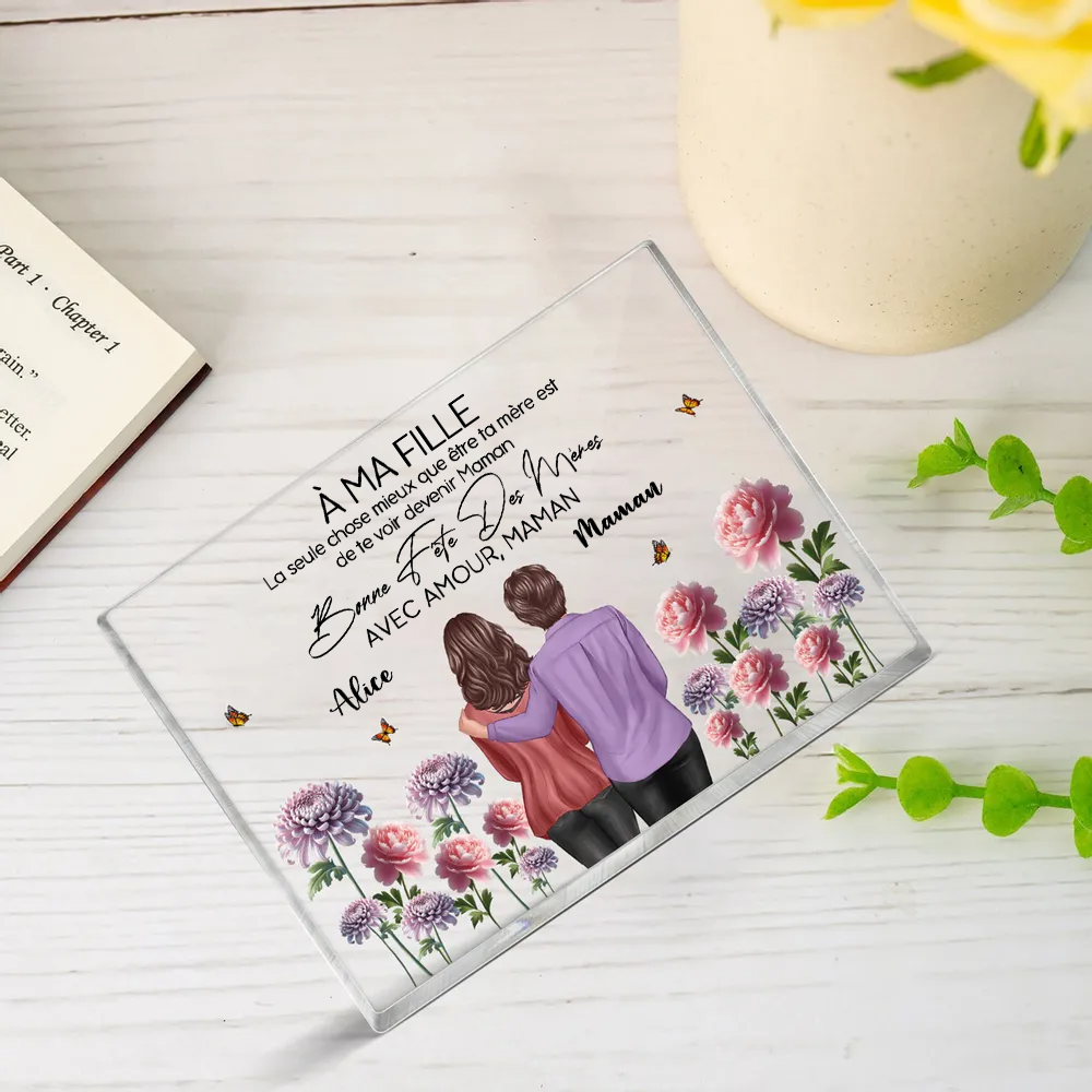 Panneau en acrylique personnalisé pour fille et belle-fille