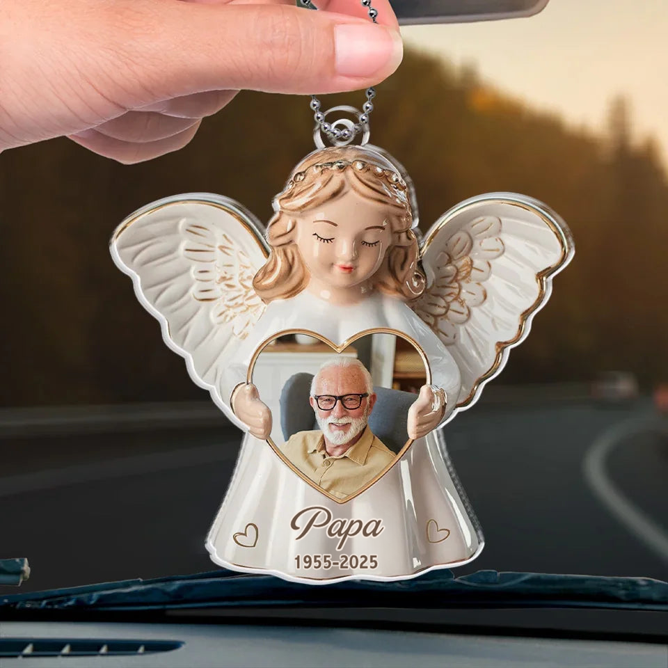 Pendentif personnalisé avec photo – Ange du souvenir
