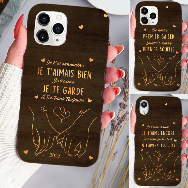 Je t’aime – Coque de téléphone personnalisée pour iPhone et Samsung