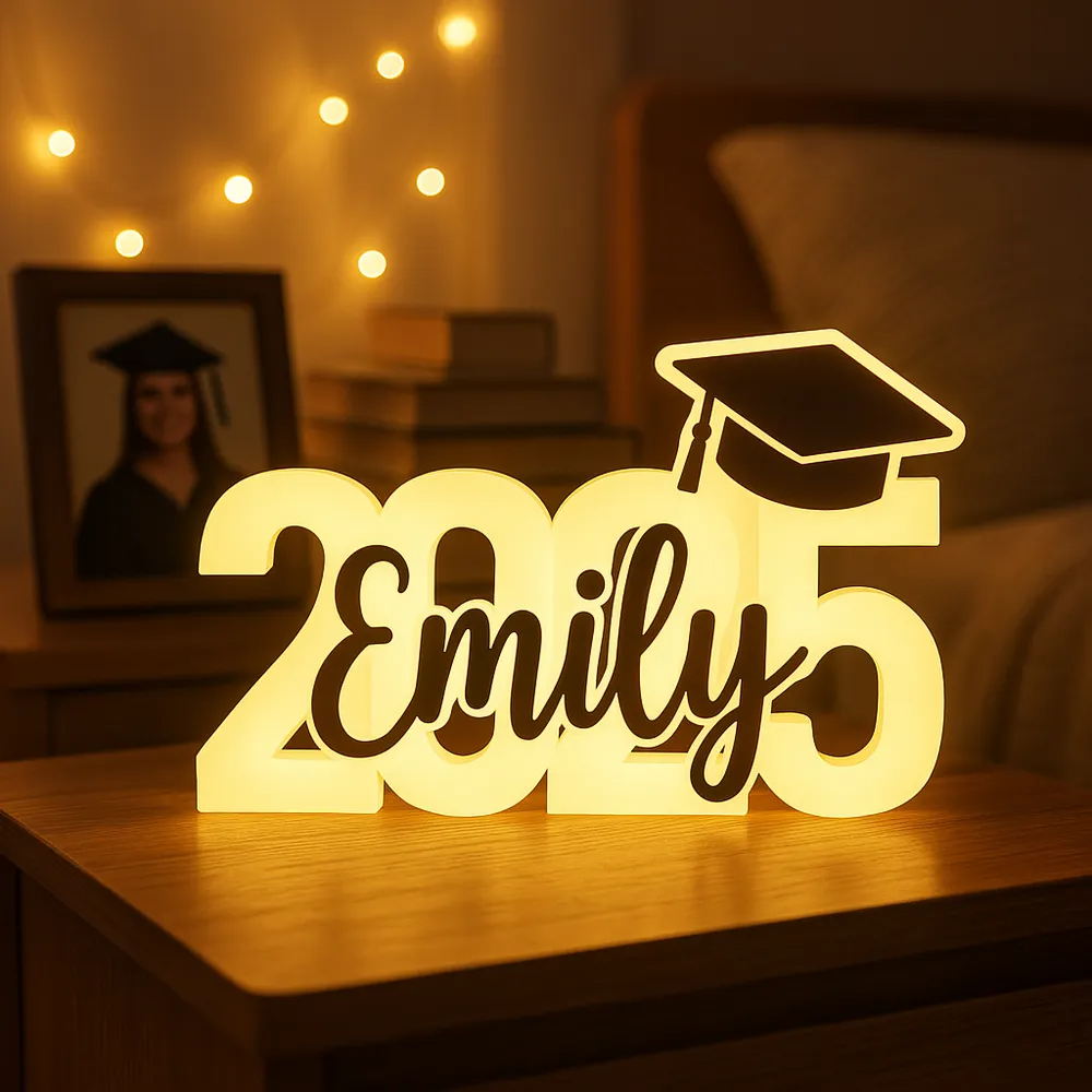 Boîte lumineuse de fin d'études – Promotion 2025