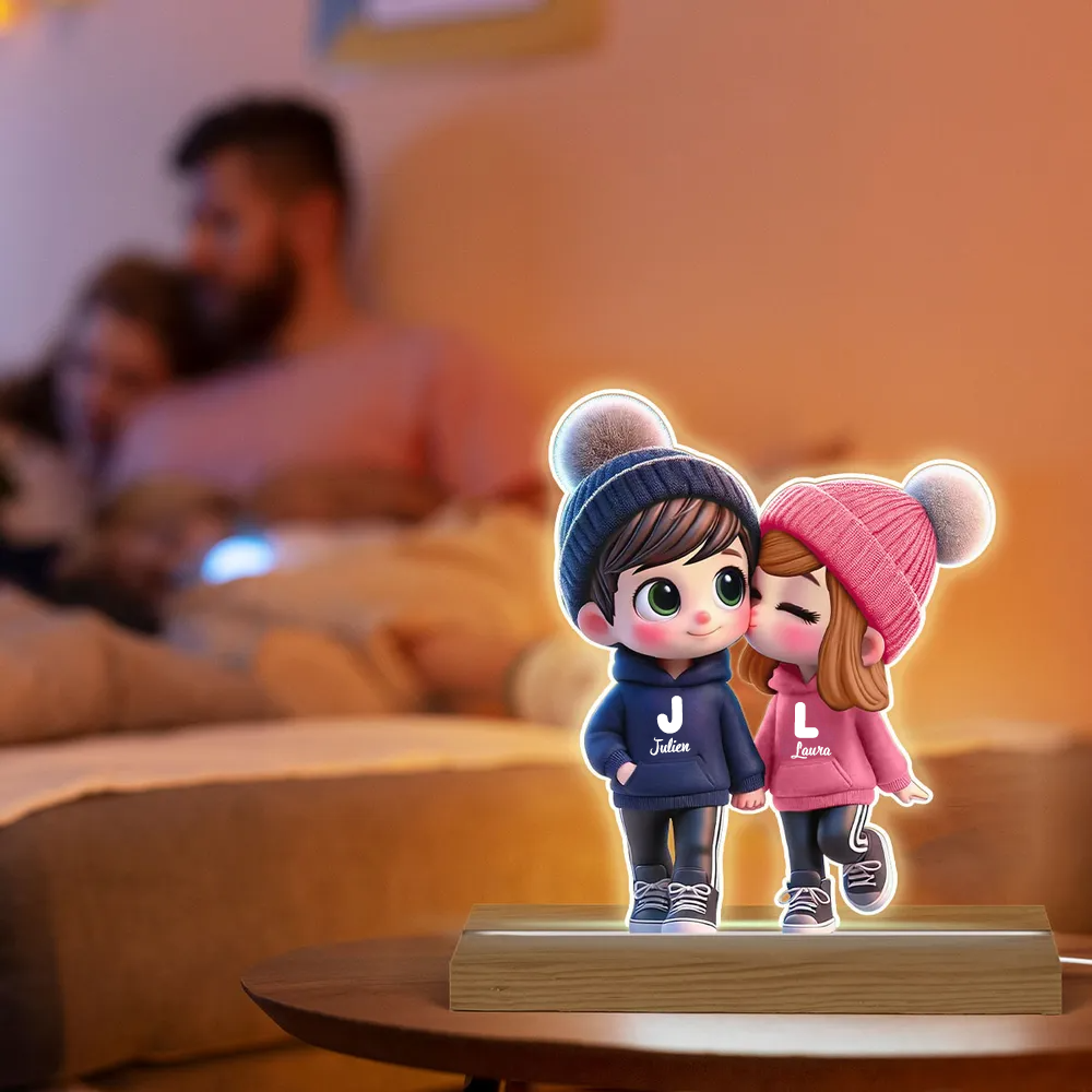Veilleuse personnalisée avec couple
