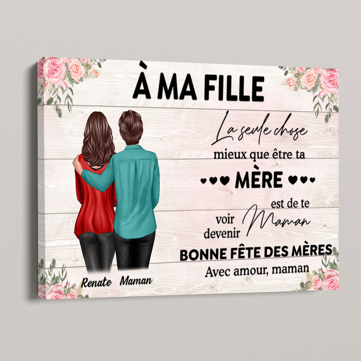 À ma fille / belle-fille – Affiche murale personnalisée