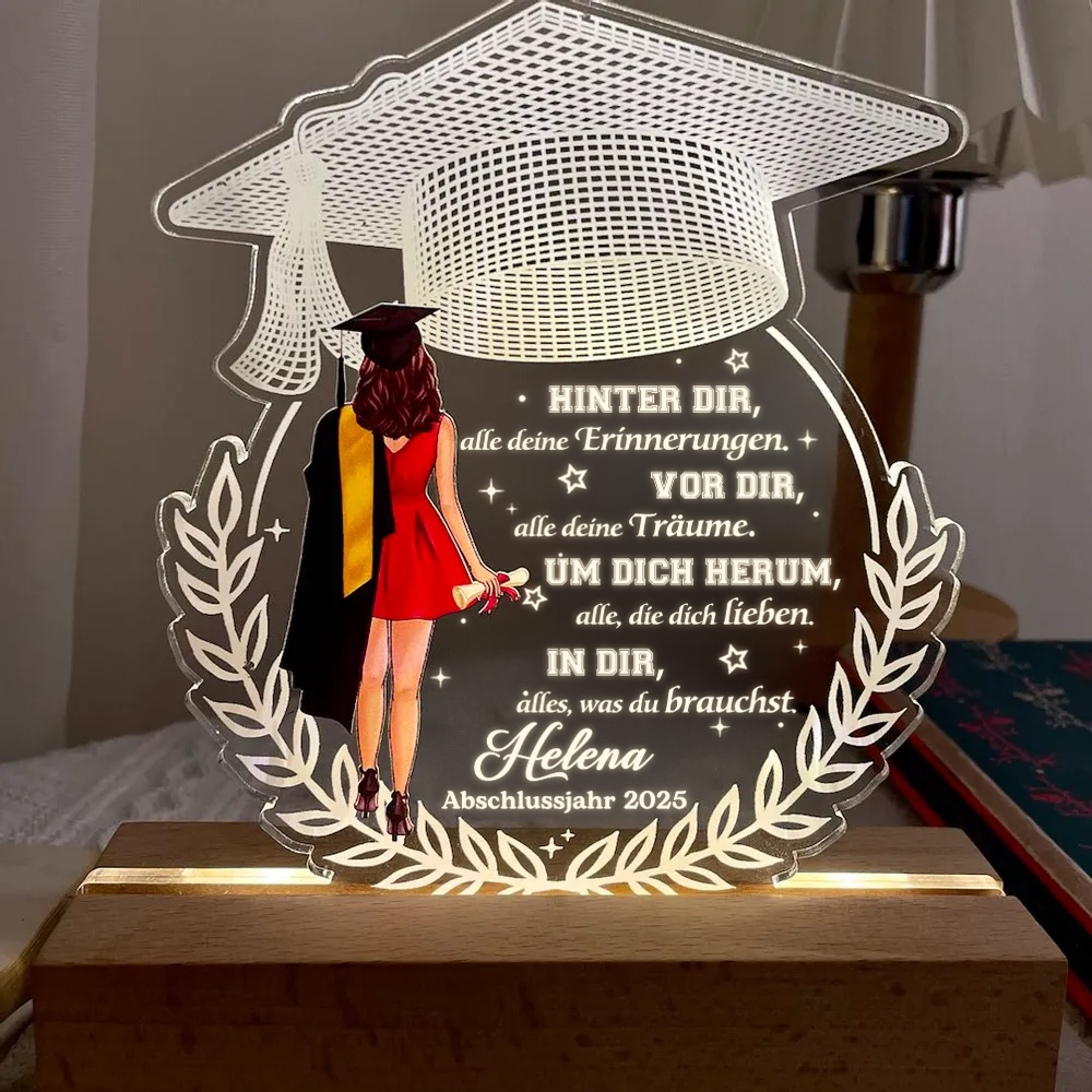 Veilleuse LED personnalisée pour la remise de diplôme