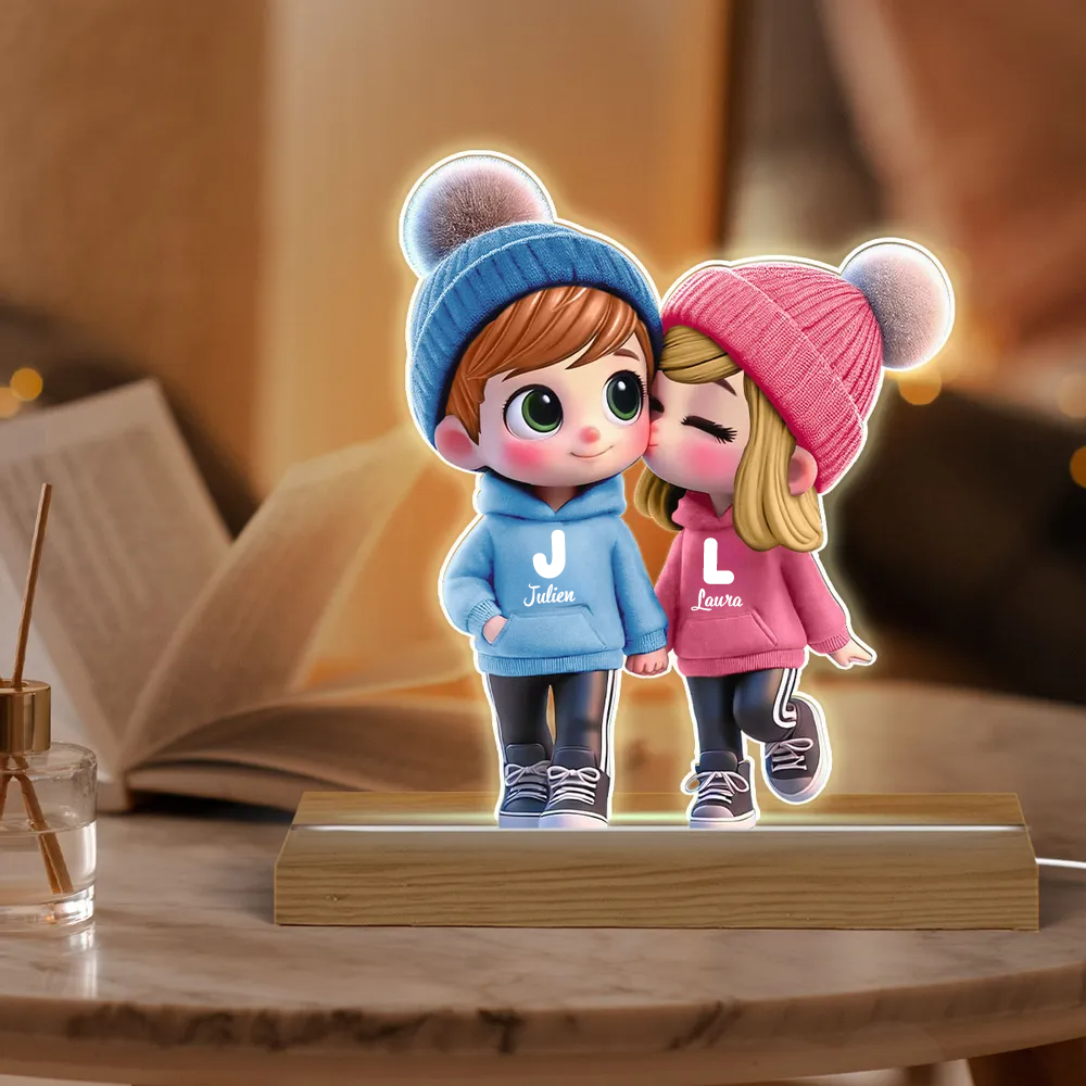 Veilleuse personnalisée avec couple
