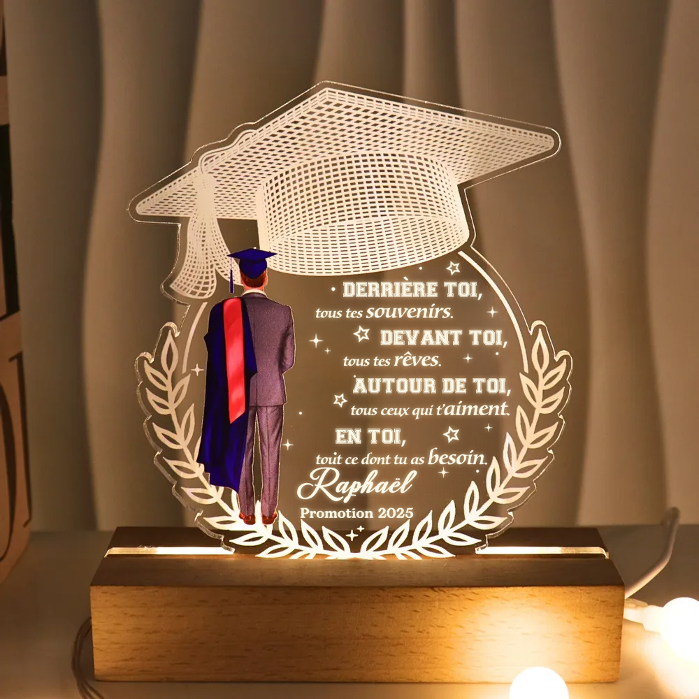 Veilleuse LED personnalisée pour la remise de diplôme