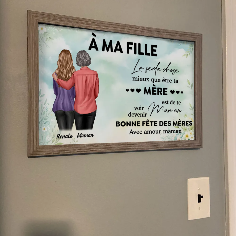 À ma fille / belle-fille – Affiche murale personnalisée