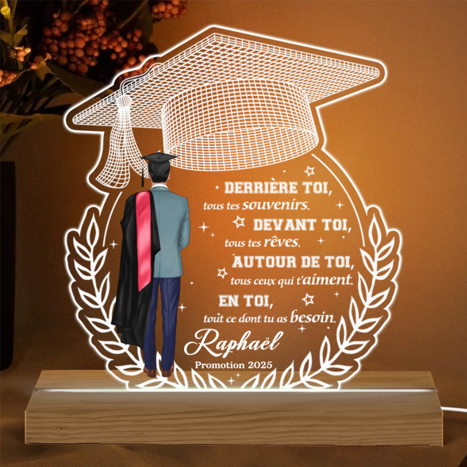 Veilleuse LED personnalisée pour la remise de diplôme