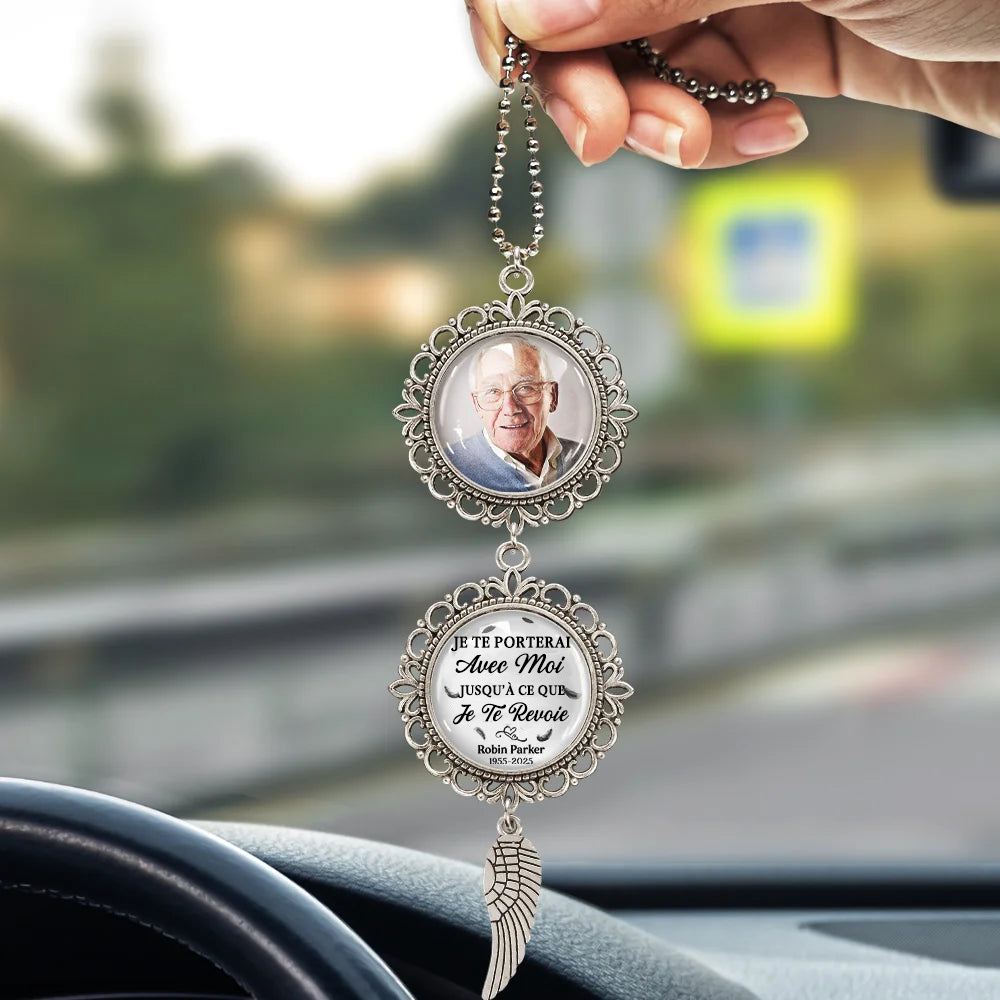 Je te porte avec moi... Pendentif personnalisé – Cadeau de deuil