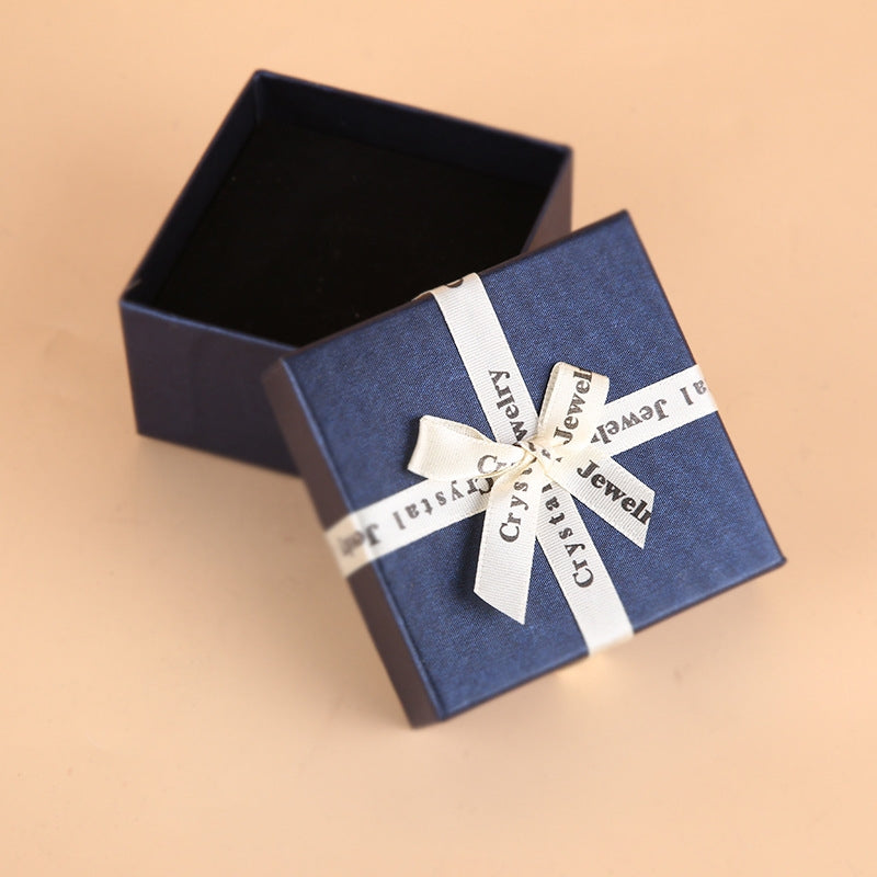 Boîte cadeau bleu foncé