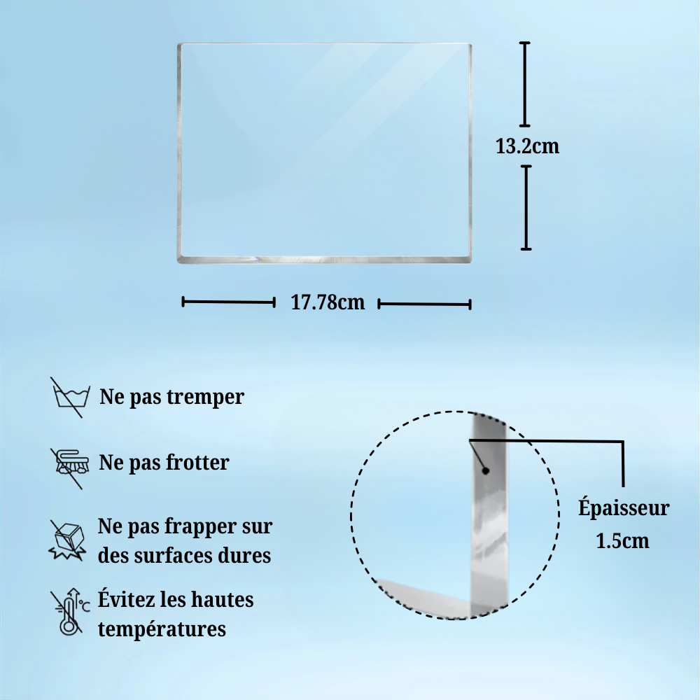 Panneau en acrylique personnalisé pour fille et belle-fille