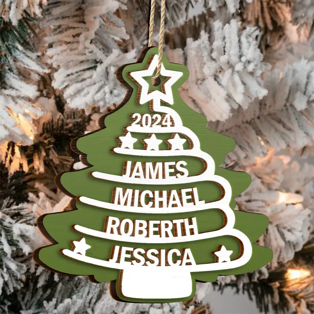 Arbre de Noël Pendentif de Noël avec nom Ornements personnalisés