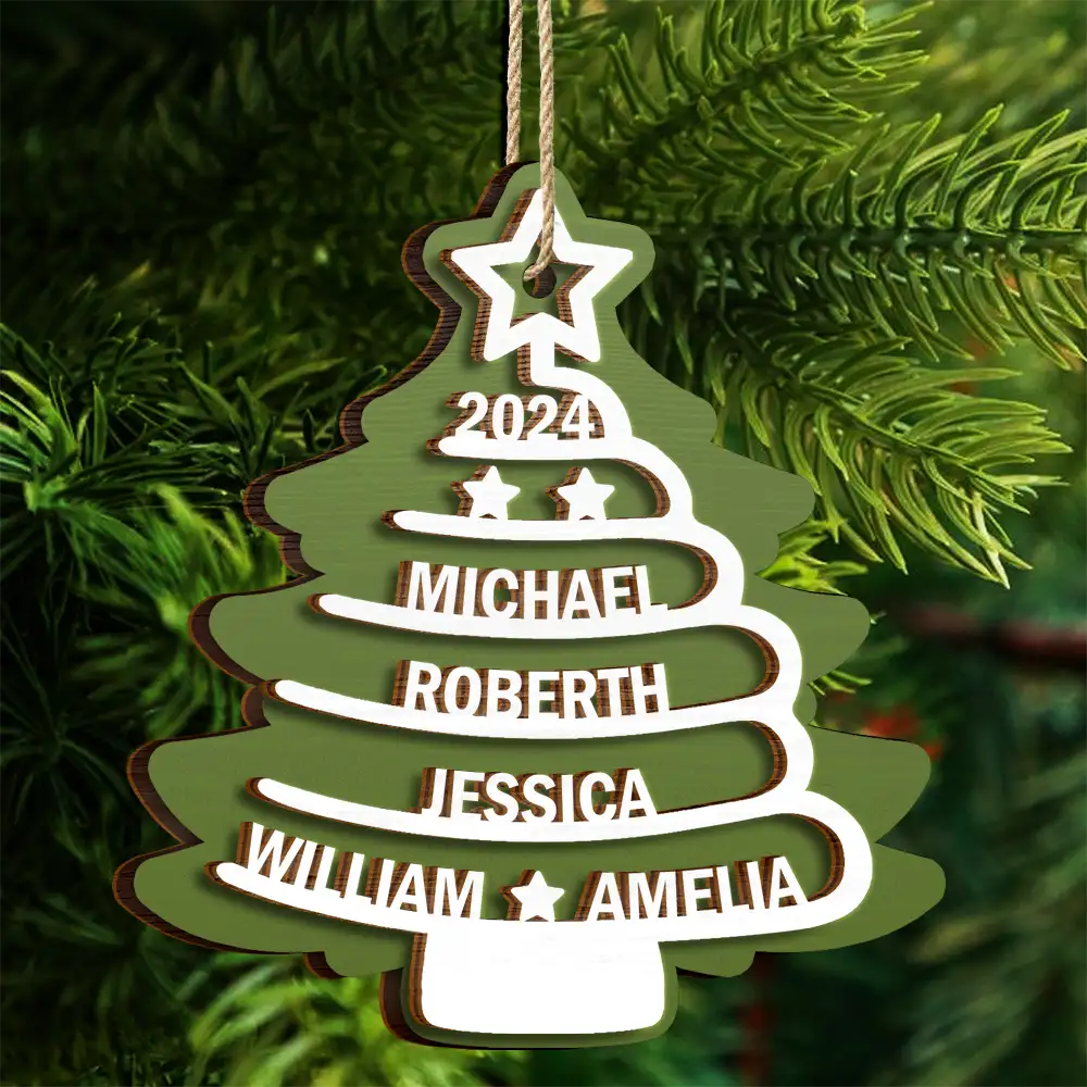 Arbre de Noël Pendentif de Noël avec nom Ornements personnalisés
