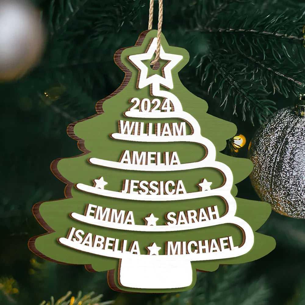 Arbre de Noël Pendentif de Noël avec nom Ornements personnalisés