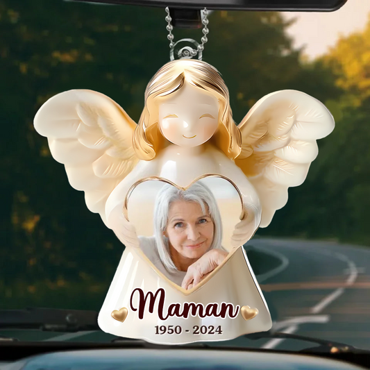Pendentif personnalisé avec photo – Ange